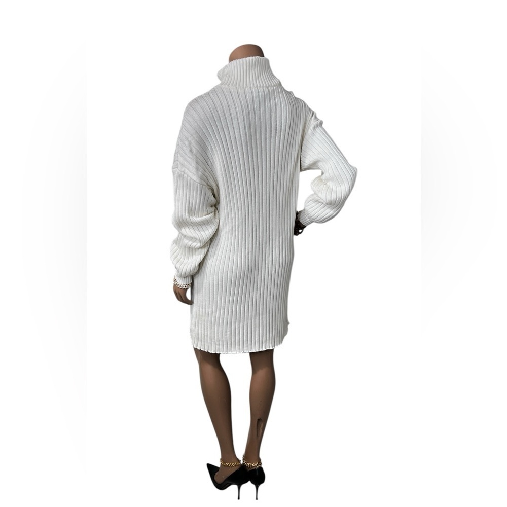 Forever 21 Cream Turtleneck Sweater Dress☑️ - Picture 5 of 8